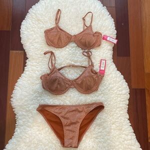 NWT Xhilaration Target Band 2 Piece Bikini  - Medium & large top, medium bottom